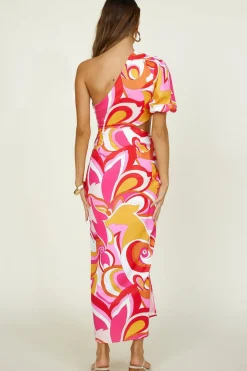 Maxi Dresses>Hello Molly Imaginary Maxi Dress Pink