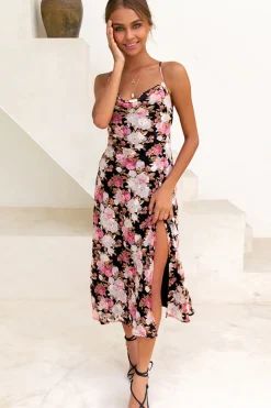 Spring Break Dresses|Date Night Dresses>Hello Molly Imparlour Midi Dress Pink