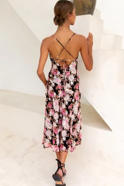 Spring Break Dresses|Date Night Dresses>Hello Molly Imparlour Midi Dress Pink