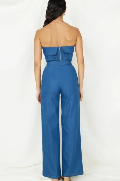Cropped>Hello Molly In Hindsight Crop Top Denim