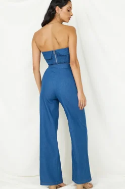 Cropped>Hello Molly In Hindsight Crop Top Denim