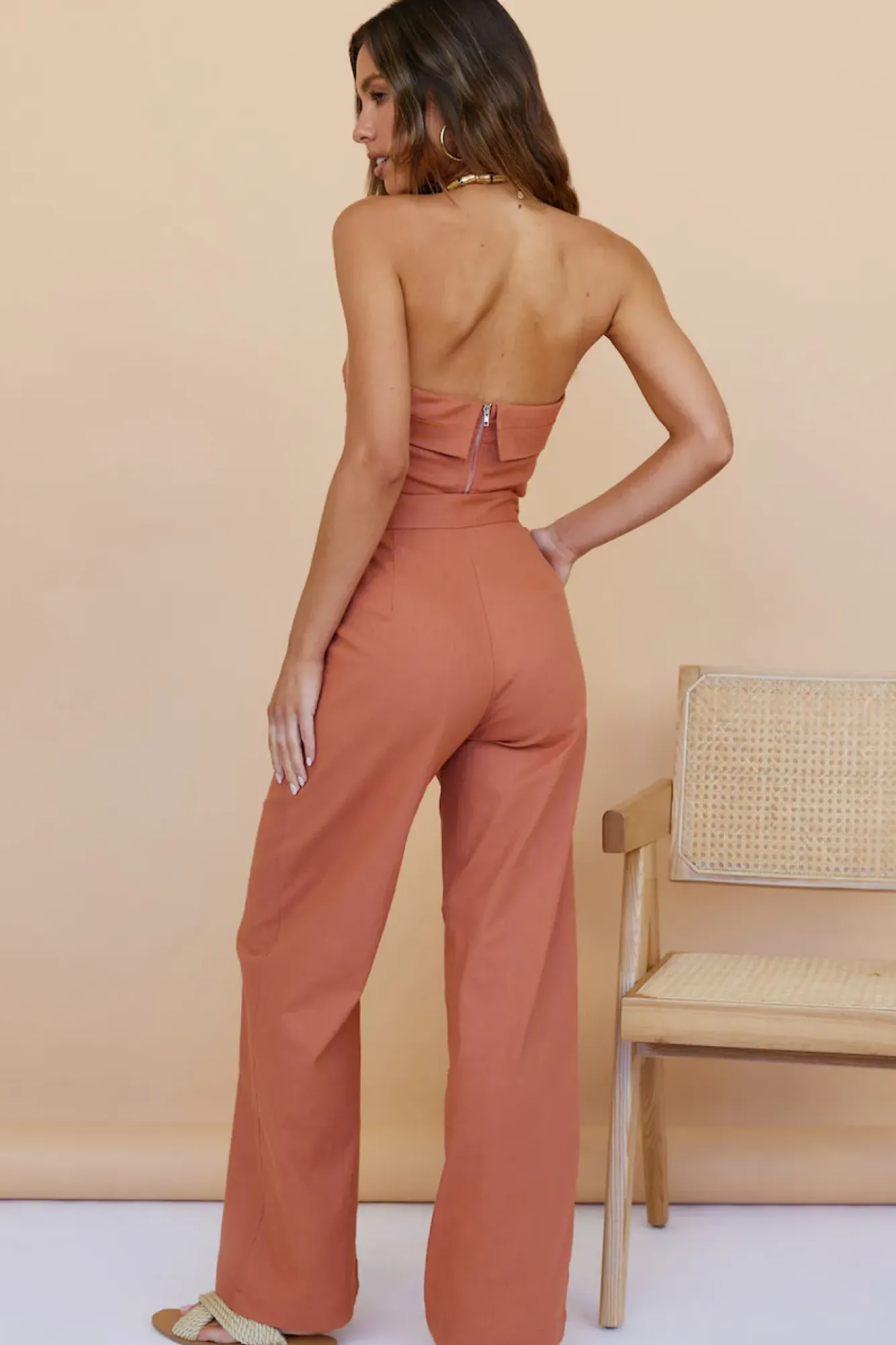 Cropped>Hello Molly In Hindsight Crop Top Rust