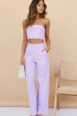 Pants>Hello Molly In Hindsight Pants Purple