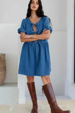 Bump Friendly|Casual Dresses>Hello Molly In Lieu Mini Dress Blue
