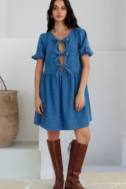 Bump Friendly|Casual Dresses>Hello Molly In Lieu Mini Dress Blue