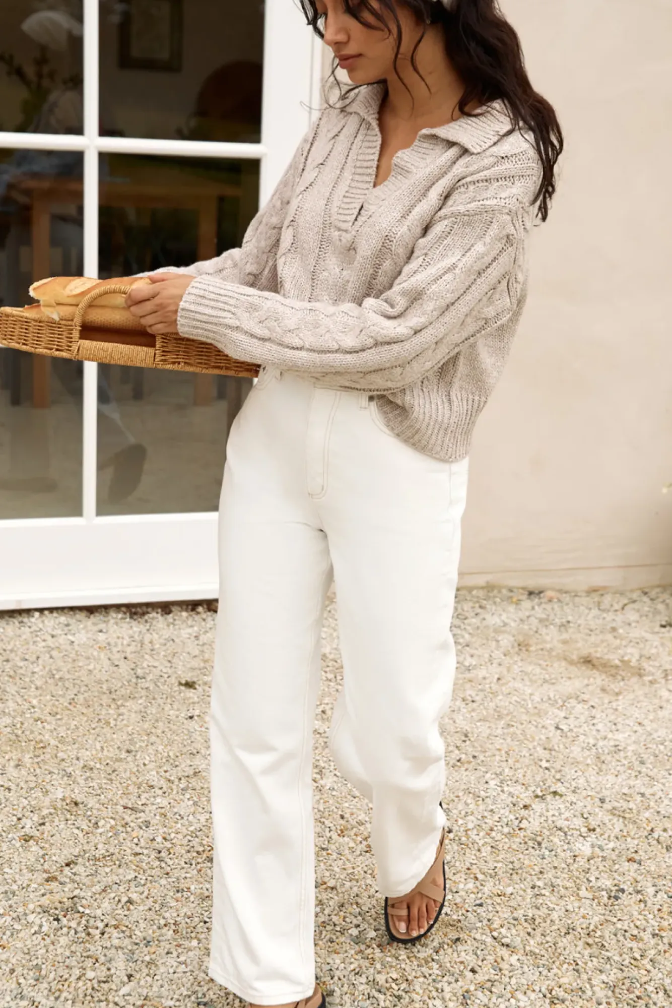 Jumpers|Cropped>Hello Molly In The Alps Knit Brown