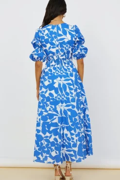 Vacation Dresses|Spring Break Dresses>Hello Molly In The Cosmos Maxi Dress Blue