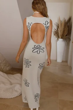 Vacation Dresses|Spring Break Dresses>Hello Molly In the Summertime Maxi Dress Gray