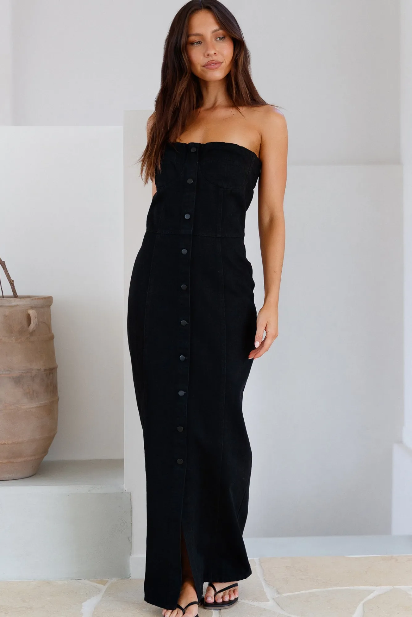 Maxi Dresses|Summer Dresses>Hello Molly Into The Classics Maxi Dress Black