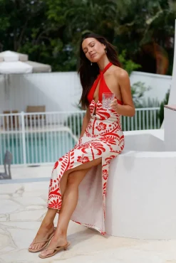 Wedding Guest Dresses|Cocktail Dresses>Seven Wonders Isla Midi Dress Print