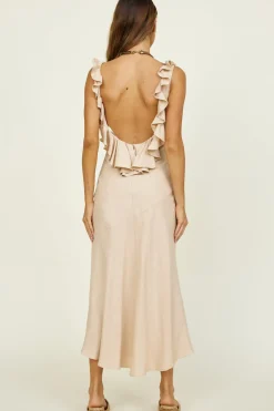 Maxi Dresses>Hello Molly Island Dreaming Maxi Dress Beige