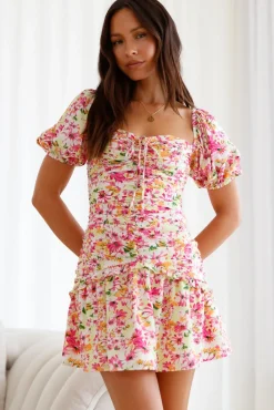 Vacation Dresses|Date Night Dresses>Hello Molly Island Radiance Mini Dress Floral