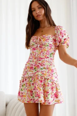 Vacation Dresses|Date Night Dresses>Hello Molly Island Radiance Mini Dress Floral