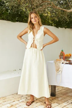 Skirt And Top Sets>Hello Molly Isla Set Lemon