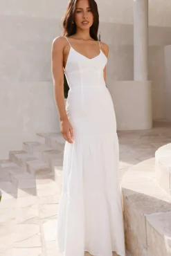 Vacation Dresses|Spring Break Dresses>Hello Molly It's Warming Up Maxi Dress White