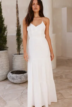 Vacation Dresses|Spring Break Dresses>Hello Molly It's Warming Up Maxi Dress White