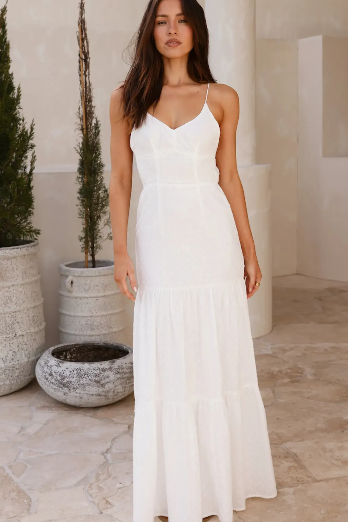 Vacation Dresses|Spring Break Dresses>Hello Molly It's Warming Up Maxi Dress White
