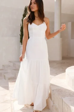 Vacation Dresses|Spring Break Dresses>Hello Molly It's Warming Up Maxi Dress White