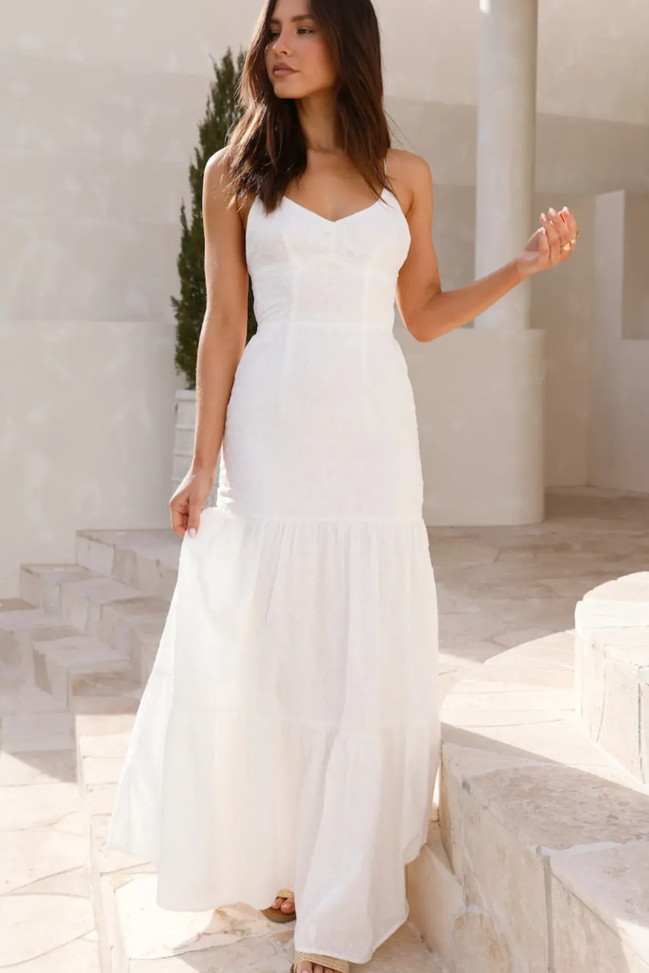 Vacation Dresses|Spring Break Dresses>Hello Molly It's Warming Up Maxi Dress White