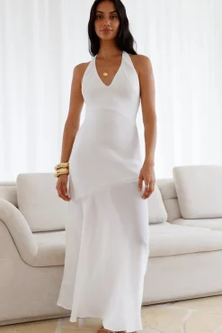 Cocktail Dresses|Vacation Dresses>Hello Molly Ivory Dream Maxi Dress White