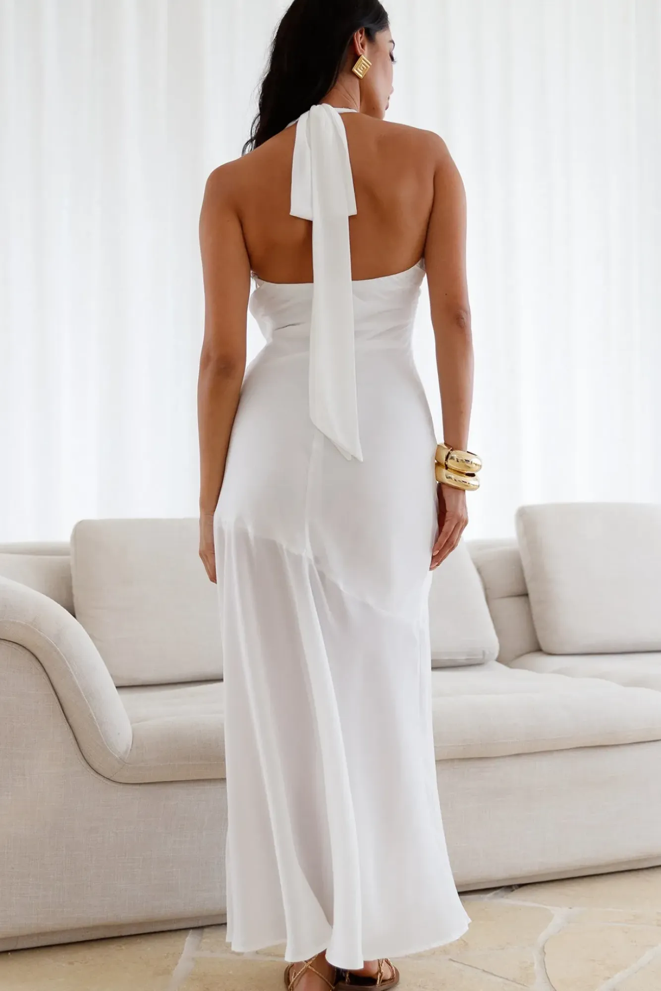 Cocktail Dresses|Vacation Dresses>Hello Molly Ivory Dream Maxi Dress White