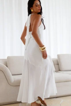 Cocktail Dresses|Vacation Dresses>Hello Molly Ivory Dream Maxi Dress White
