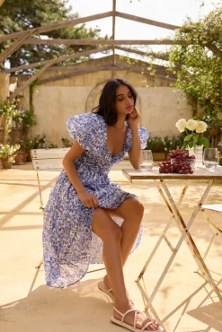 Wedding Guest Dresses|Cocktail Dresses>Hello Molly Ivy Rose Maxi Dress Blue
