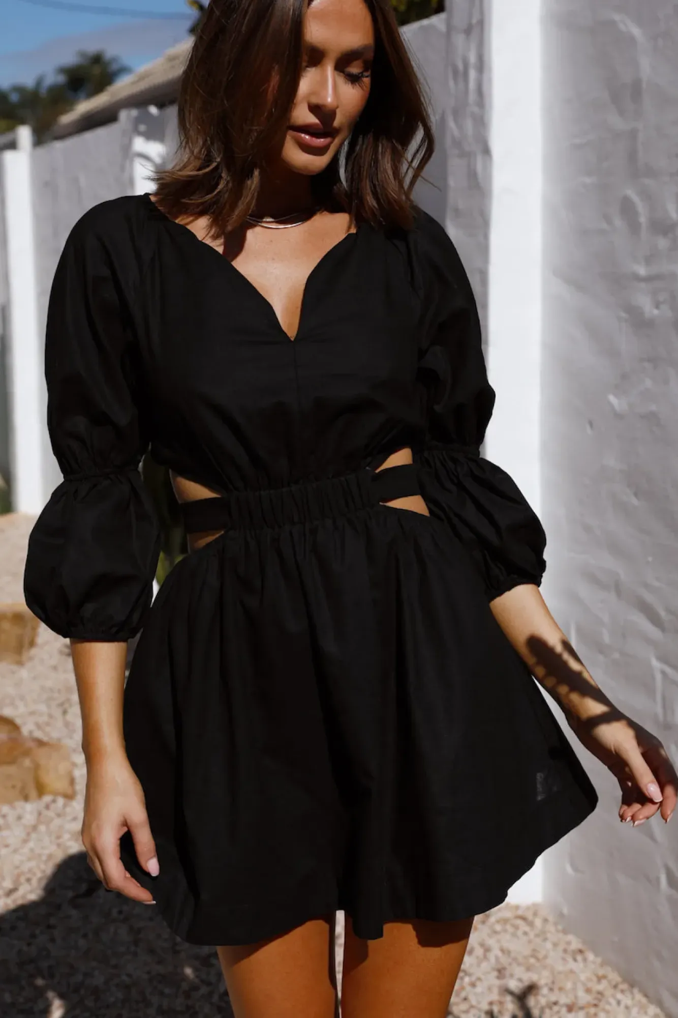 Vacation Dresses|Spring Break Dresses>Hello Molly Janine Dress Black