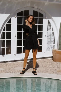 Vacation Dresses|Spring Break Dresses>Hello Molly Janine Dress Black