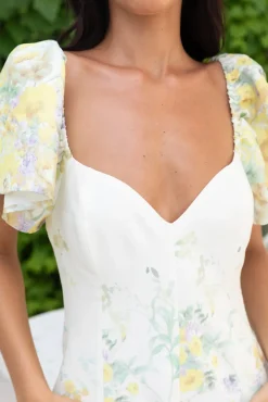 Vacation Dresses|Date Night Dresses>Hello Molly Jasmine Breeze Short Sleeve Mini Dress Multi