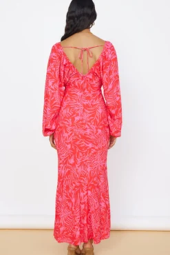 Vacation Dresses|Brunch Dresses>Hello Molly Joyful Endeavors Maxi Dress Pink