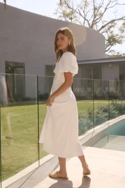Vacation Dresses|Brunch Dresses>Hello Molly Jungle Adventure Maxi Dress White