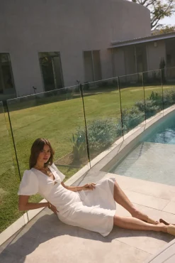 Vacation Dresses|Brunch Dresses>Hello Molly Jungle Adventure Maxi Dress White