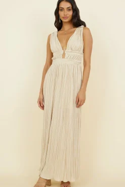 Wedding Guest Dresses|Formal Dresses>Hello Molly Jupiter Calling Maxi Dress Beige