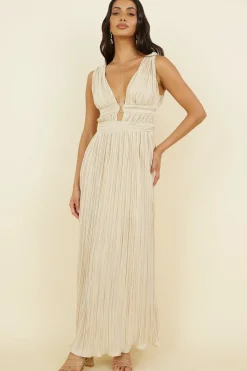 Wedding Guest Dresses|Formal Dresses>Hello Molly Jupiter Calling Maxi Dress Beige