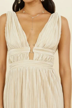 Wedding Guest Dresses|Formal Dresses>Hello Molly Jupiter Calling Maxi Dress Beige
