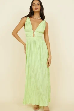 Wedding Guest Dresses|Formal Dresses>Hello Molly Jupiter Calling Maxi Dress Green