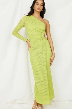 Vacation Dresses|Long Sleeve Dresses>Hello Molly Just In Time Maxi Dress Green