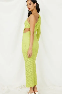 Vacation Dresses|Long Sleeve Dresses>Hello Molly Just In Time Maxi Dress Green