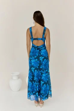 Wedding Guest Dresses|Bridesmaid Dresses>Hello Molly Just Landed Looks Maxi Dress Blue