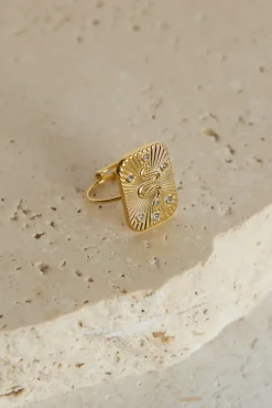 Rings>Hello Molly 18k Gold Caught Your Eye Ring