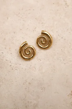 Earrings>Hello Molly 18k Gold Plated Around Cities Earrings Gold
