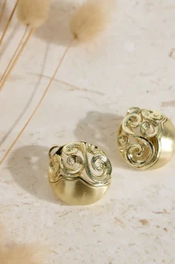 Earrings>Hello Molly 18K Gold Plated Athena Earrings Gold