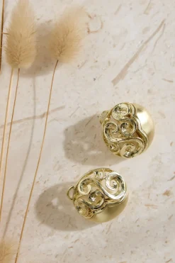 Earrings>Hello Molly 18K Gold Plated Athena Earrings Gold