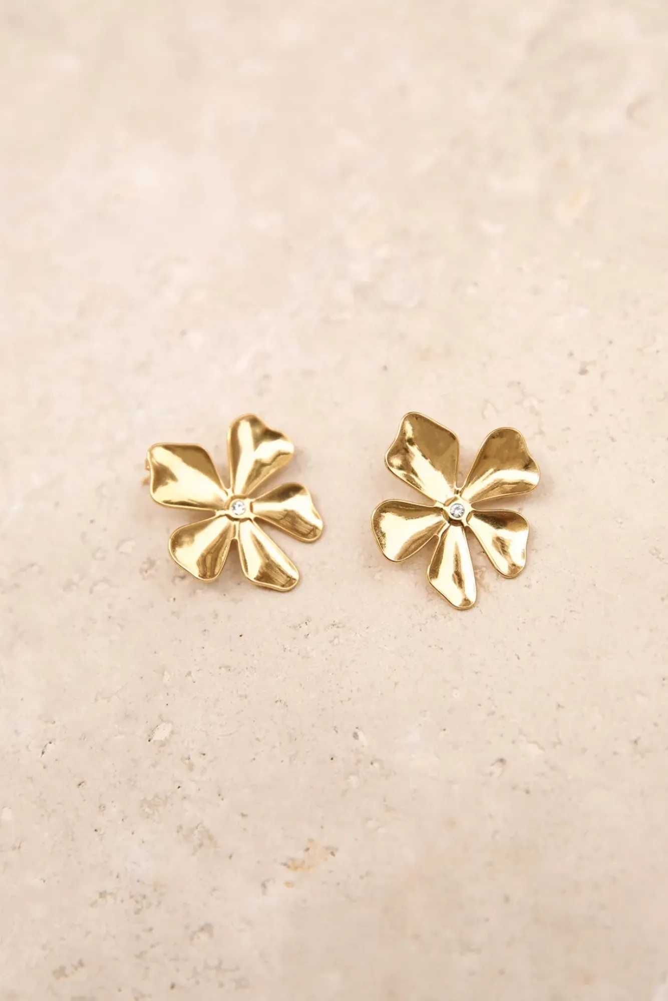 Earrings>Hello Molly 18k Gold Plated Blossom Love Earrings Gold