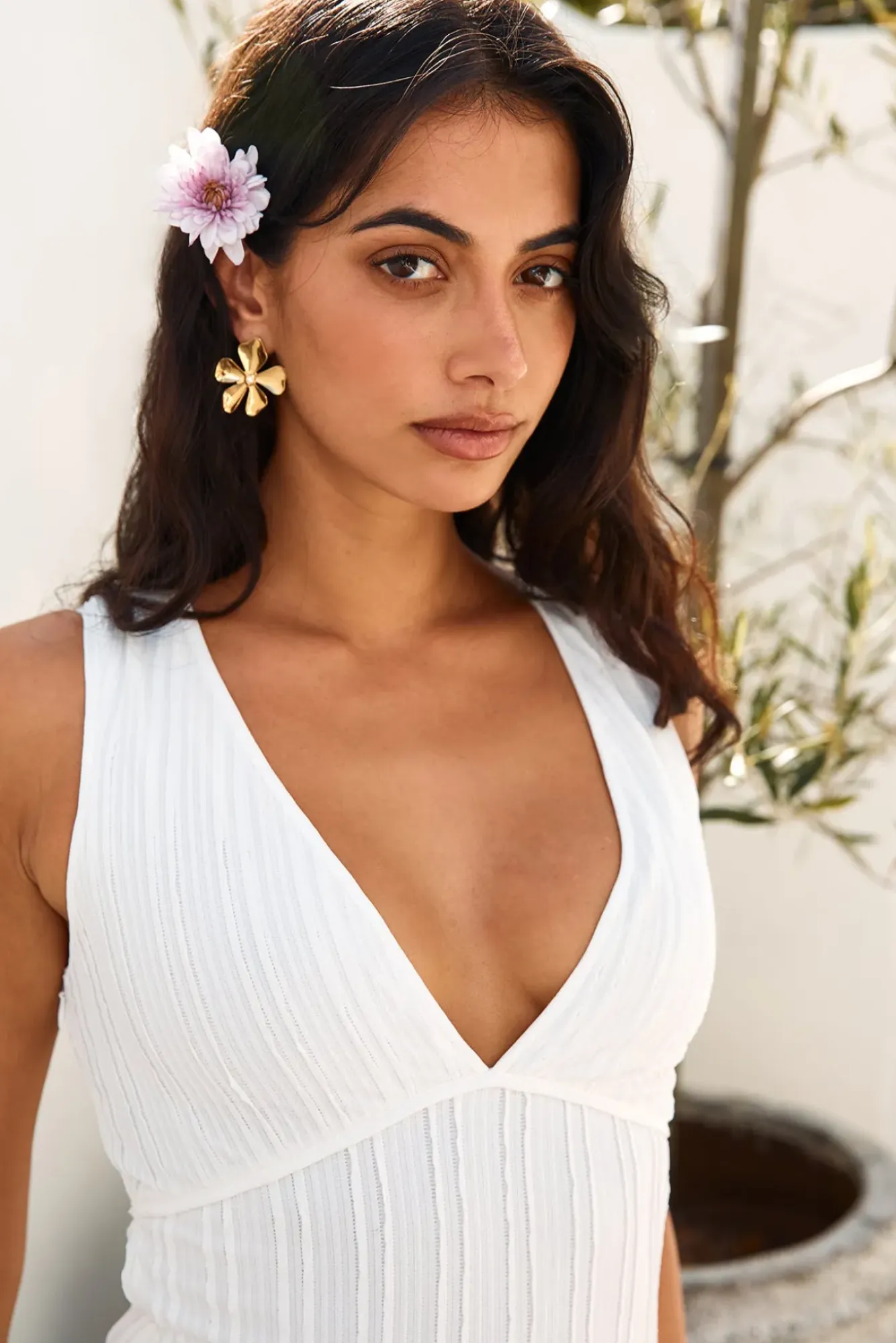 Earrings>Hello Molly 18k Gold Plated Blossom Love Earrings Gold