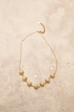 Necklaces>Hello Molly 18k Gold Plated Bronze Perfection Necklace Gold