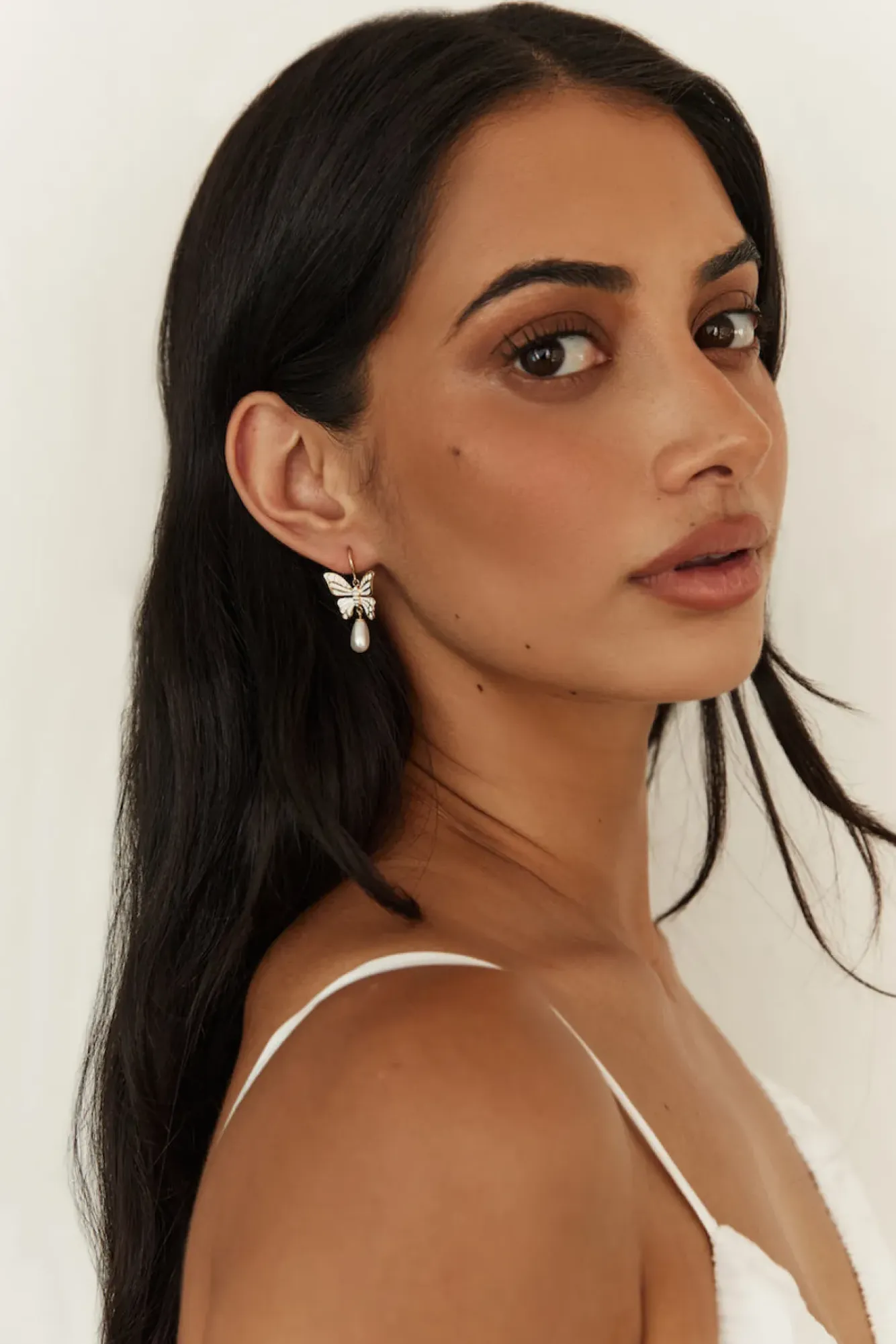 Earrings>Hello Molly 18K Gold Plated Butter Wings Earrings