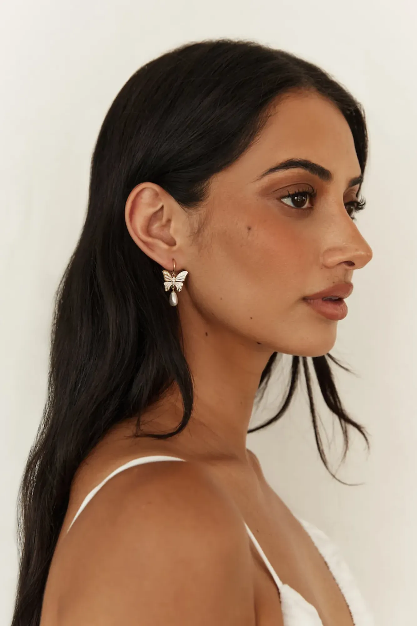 Earrings>Hello Molly 18K Gold Plated Butter Wings Earrings