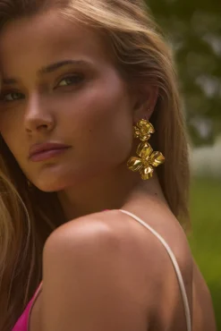 Earrings>Hello Molly 18K Gold plated Calming Feeling Earrings Gold